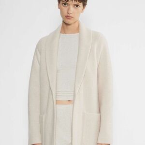 Aritzia Cream Pea Coat for Women